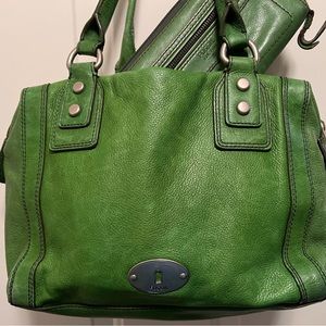 Fossil Satchel Purse with matching Wallet